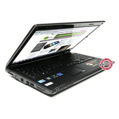 R590-U.BE57P1 - Notebook LG R590 5600 Intel Core i5-520M (2.40GHz) 4GB 640GB 15.6" LED Blu-ray Windows 7 Home Premium 64 Wi-Fi N Bluetooth WebCam HDMI NVIDIA Preto